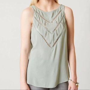 Red by BKE Green Textured Tank Top Size M